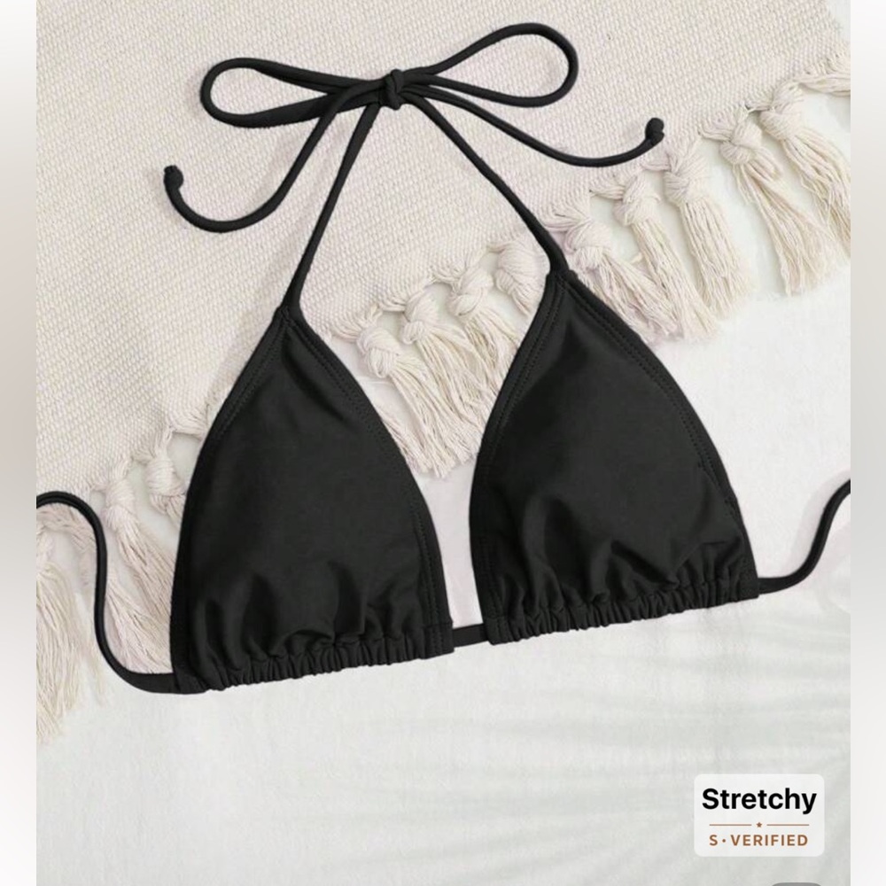 Black Triangle Bikini Top
